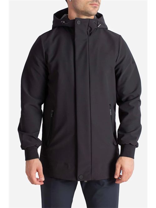 Giubbotto nero Softshell con Cappuccio HESKIMO | HE9440013/NERO